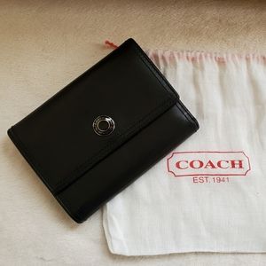 Authentic Coach Black Leather Wallet